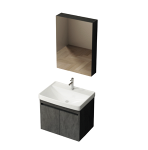 SUMO SVC-01 waterproof PVC vanity cabinet with basin in Marble Grey