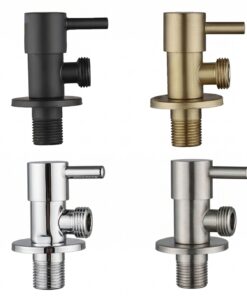 SUMO AV-01 angle valve in Black, Matte Gold, Chrome and Brushed Nickel